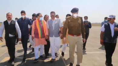 Photo of अल्प प्रवास पर डुमना पहुँचे मुख्यमंत्री का आत्मीय स्वागत.