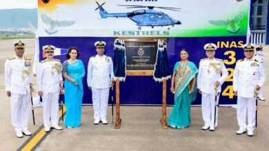 Photo of ALH Squadron INAS 324 Commissioned at Visakhapatnam