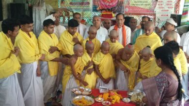 Photo of समरसता की अनूठी मिसाल…चारों वर्णों का एक साथ हुआ उपनयन संस्कार