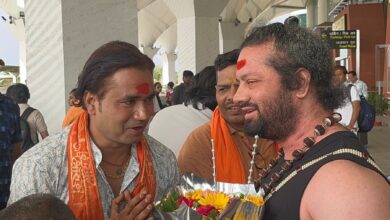 Photo of राष्ट्रवादी संत कालीचरण महाराज का हुआ आगमन