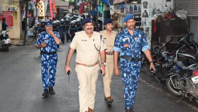 Photo of संवेदनशील क्षेत्रों में आर.ए.एफ. सहित पुलिस बल का फ्लैग मार्च