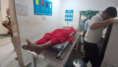 Photo of मैहर दर्शन कर लौट रहे श्रद्धालुओं की कार पुल के नीचे गिरी, 9 घायल